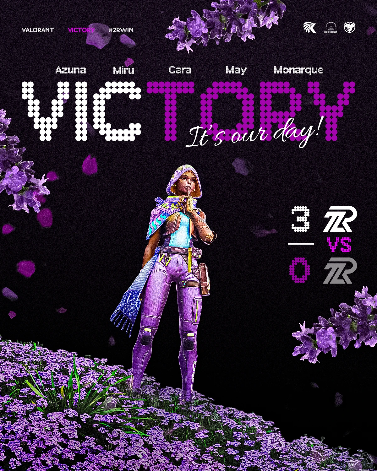 2R Esport · Valorant · Univers floral · Visuel 2