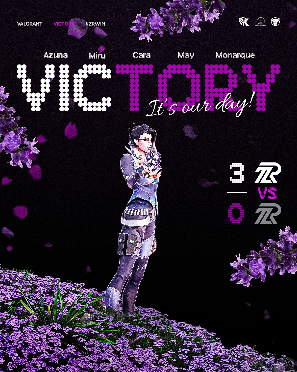2R Esport · Valorant · Univers floral · Visuel 4